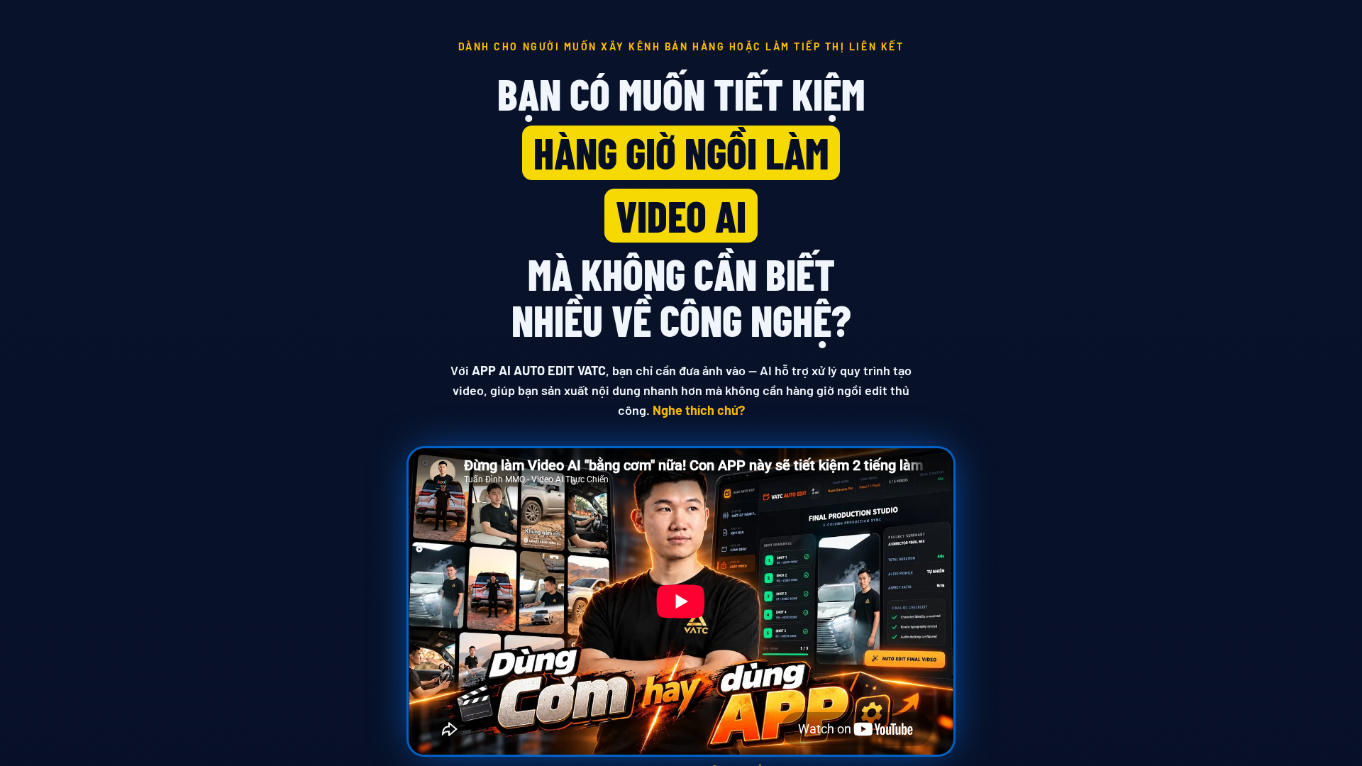 APP AI AUTO EDIT VATC